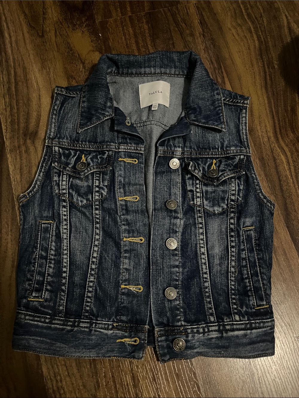 Aritzia Dark Blue Denim Vest for Kids